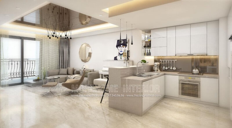 Danh sách mẫu tủ bếp gỗ công nghiệp, tủ bếp acrylic sang trọng