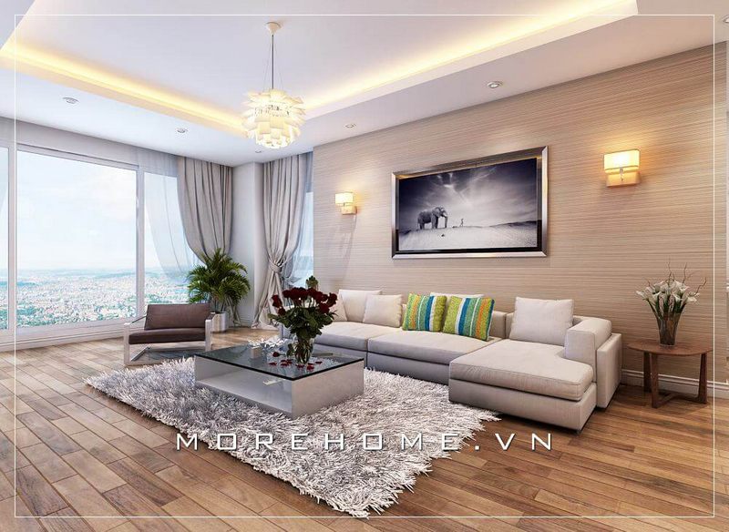 Độc đáo với tuyển chọn gợi ý 22 công trình thiết kế phòng khách hiện đại căn hộ